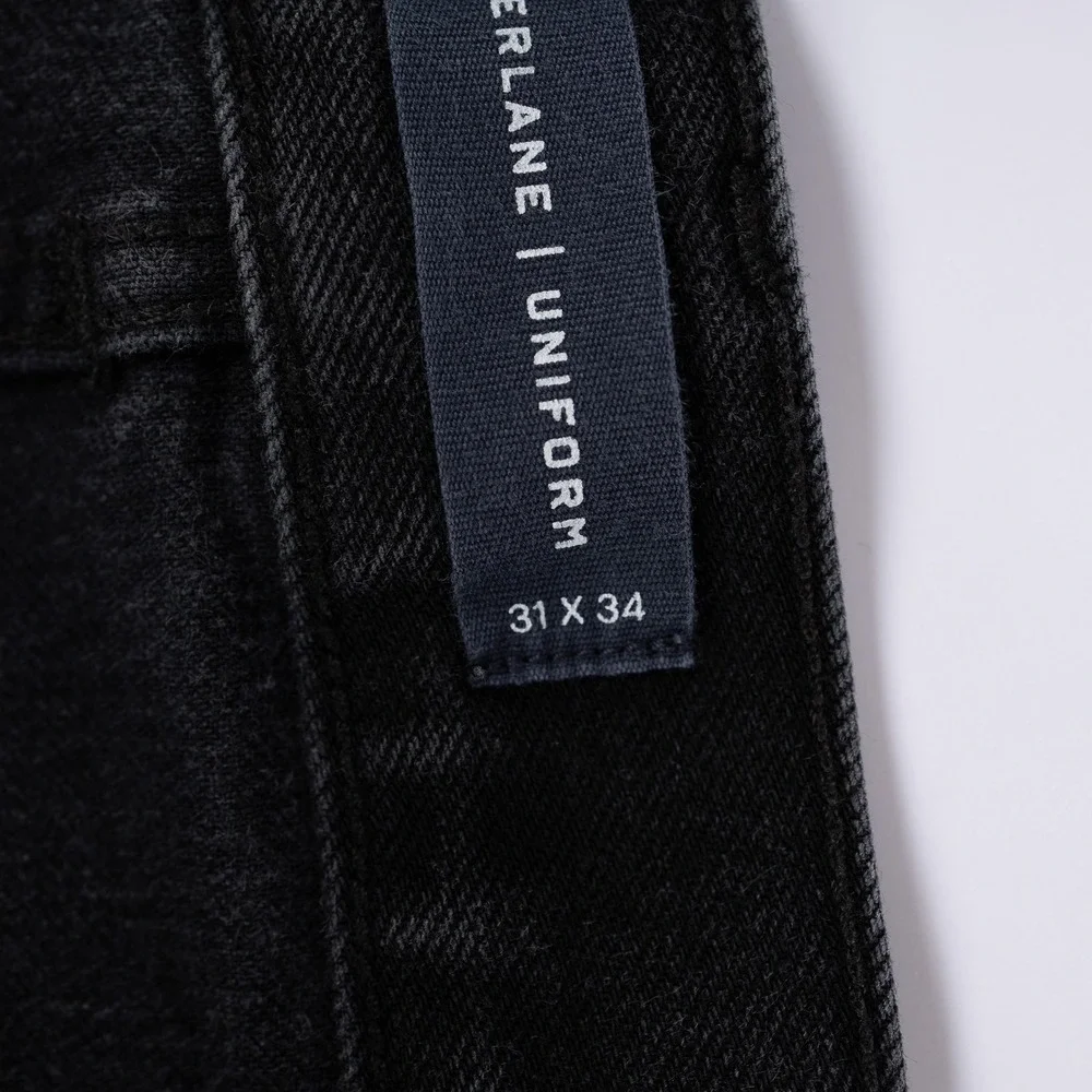 Everlane‎ Uniform The Skinny Jean Black Wash Men's Size 31x34 Organic Cotton - Picture 7 of 13